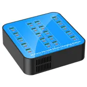 Bakeey WLX-880A 400W 40-Port USB PD Charger 20USB-A+20USB-C PD QC3.0 Fast Charging Desktop Charging Station EU Plug US P