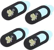 DOITOOL 4pcs Privacy Cover Webcam for USB Cover Webcam Protective Webcam Cover Slide Cover for Computer Tablet Camera Web Camera Black Abs