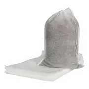 100 Pcs Large Disposable Coffee Filter Bags, Fine Mesh No-Residue Cold Brew for Clear Flavor (Europe) White