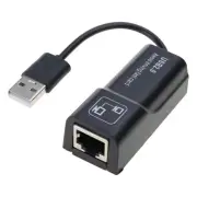 USB 2.0 To RJ45 Ethernet Adapter High Speed 100Mbps Networking Converter For PC