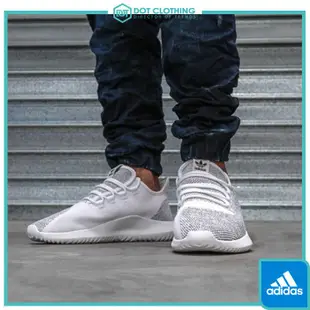 DOT聚點 ADIDAS TUBULAR SHADOW 慢跑鞋 白灰色 拼接 雪花 女鞋 小350 BB8941 下殺