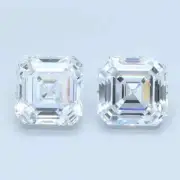 Exquisite Dazzling Certified 3 Ct Asscher Cut Lab grown CVD Diamond VVS1/D Color