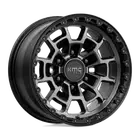 17X8.5 KMC KM718 SUMMIT 6X5.5 0MM SATIN BLACK WITH GRAY TINT