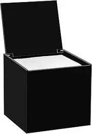DELIPPLY Face Towelettes Disposable Holder, Disposable Face Towel Container Acrylic, Facial Towels Storage Box, Black