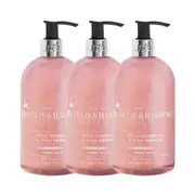 3 x Baylis & Harding Anti-Bacterial Hand Wash Wild Rhubarb & Pink Pepper 500mL