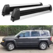 Snowboard Ski Roof Rack Carrier Cross Bar Slide Rail+Lock For Jeep Patriot 07-17