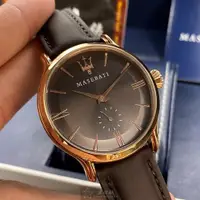 在飛比找ETMall東森購物網優惠-MASERATI手錶, 男女通用錶 42mm 玫瑰金圓形精鋼