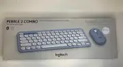 Logitech Pebble 2 Combo Keyboard and Mouse Blue (920-012190) - New