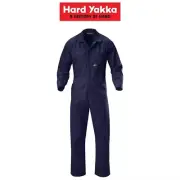 Mens Hard Yakka Coverall Poly Cotton Safety Overalls Light Phone Pocket Y00015