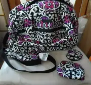 Vera Bradley Scroll Medallion Compact Traveler Bag, Coin Purse & Compact Mirror