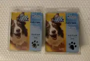 2 Packs of Soft Claws - Canine Nail Caps and Adhesive For Dogs, Size Medium