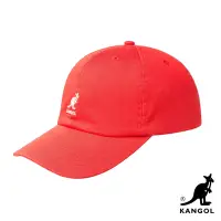 在飛比找Yahoo奇摩購物中心優惠-KANGOL-WASHED 棒球帽-櫻桃紅色