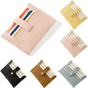 Womens Slim Multi-Card Wallet RFID Card Holder Leather Front Pocket Card Wallet