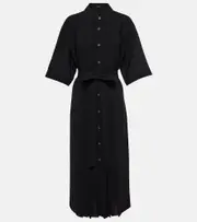 [Joseph] Joseph Arcade plissé midi dress AU 8 black