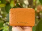 MICHAEL KORS JET SET TRAVEL MD ZIP AROUND CARD CASE WALLET EXOTIC CIDER