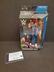 SIGNED WWE Commissioner Foley Elite Mick Foley Figure w COA Mattel c