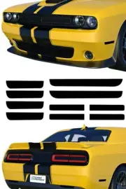 Fits 2015-2023 Dodge Challenger Tail Light and Side Marker/Reflector Tint Kit...