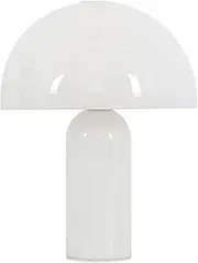 Beacon Lighting Dion 2 Light Table Lamp in Gloss White Glass