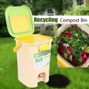 21L Compost Bin Kitchen Food Waste Bokashi Bucket Garden Organics Composter Bin