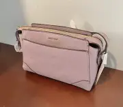 NWT Nine West Crossbody Clutch Purse Purple Adjustable Strap Rectangle Lavender