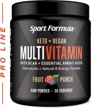 Multivitamin Powder - Drink Mix for Men Women BCAA Amino Acids Won’T Upset Your