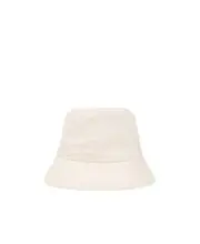 GCDS Monogram Drawstring Bucket Hat 1,2 White