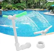 Swimming Pool Waterfall, Pool Fountain with Double Nozzles, Swimming Pool Sprayer, Pool Fountain, Adjustable Height and Spray Direction, Waterfall in Swimming Pool for Pool and Spa