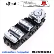 Window Main Control Switch Black (White Light) 3 Pin For Mercedes S-Class W222
