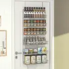 Spice Rack Organizer 6-Tier Wall Mounted & over the Door Spice Racks for Kitchen