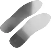 Ipetboom 2pcs Stainless Steel Anti-puncture Insoles for Men Women Shoes Inserts Mountaineering Non-slip Insoles for Work Boots