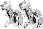 Shower Head Holder Suction Cup Handheld Showerhead Bracket Adjustable Height Shower Holder, Removable Handheld Wand holder Wall Mounted Suction Bracket (two packs)