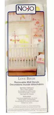 Love Birds Nursery Decals Pink Owls by NoJo Removeable New