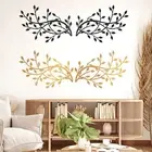 2Pcs Metal Tree Leaf Wall Decor Vine Olive Branch Leaf Wall Art Artistic LVI
