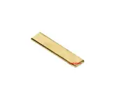 3" SOLID 18k Yellow Gold Flat Bar Sizing Stock Wire 0.75mm x 2.5mm USA MADE