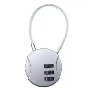 Sleek Design 3 Digit Combination Padlock Perfect for Travel Convenience