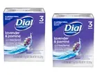 Dial Lavender & Jasmine Antibacterial 4oz. Bar Soap, 3 Count - Pack of 2