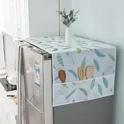 Namzi 1 piece PEVA refrigerator cover cloth dust cover refrigerator storage bag fabric waterproof and dustproof household single and double door refrigerator cover 180 * 60CM (Style 1)