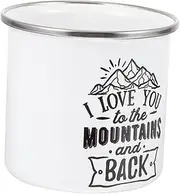 Toddmomy Travel Enamel Mug Lightweight Retro Handheld Cup for Camping Picnics and Home Use Durable Easy to Clean Portable Enamel Water Mug for Gatherings