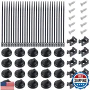 Taiidaues 20 PCS Magnetic Zip Tie Mounts Base Neodymium Magnets and 60 PCS Re