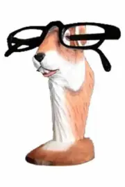 Chipmunk Peeper Eyeglass/Sunglass Holder Stand Hand Carve&Painted Wood Sculpture