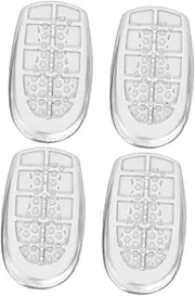 OHPHCALL 2 Pairs Heel Cushion Insert Umbrella Handle Replacement Glass Animal Beads Soft Plantar Heel Cushion Magnolia Christmas Front Gel Motorcycle Non-slip Women's