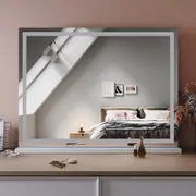 ELEGANT 800x620mm Make up Mirror with Lights Hollywood Vanity Mirror with USB Charge