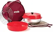 OMNIA Kit 1, Set of 5 Products - Camp Oven, Silicone Mold, Potholders, Baking Grid and Storage Bag - Ultimate Starter Kit Recreational Oven