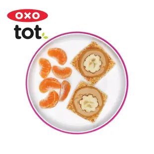 美國OXO tot 好吸力學習餐盤-莓果粉
