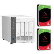 QNAP TS-433 4-Bay NAS with 2x 8TB NAS HDD Bundle [BDLQNP43302]