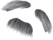 Halloween Party Essential: Realistic Fake Beard and Eyebrow Set Self-Adhesive for Cosplay Accessories Quick Easy Applicati
