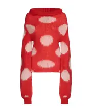 Marni Polka Dot Patterned Knitted Jumper IT40 Red