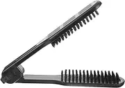CALLARON Double Sided Hair Straightening Brush Static Styling Tool for Home and Travel Use Ergonomic Handle Versatile Hair Straightener Comb for Quick and Easy Styling