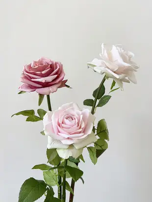 浪漫玫瑰客廳裝飾仿真絹花花卉組合搭配花瓶美式復古風情 (0.5折)