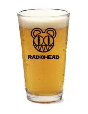 Radiohead - Rock and Roll - 16oz Pint Beer Glass Pub Barware Seltzer Cocktail